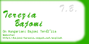 terezia bajomi business card